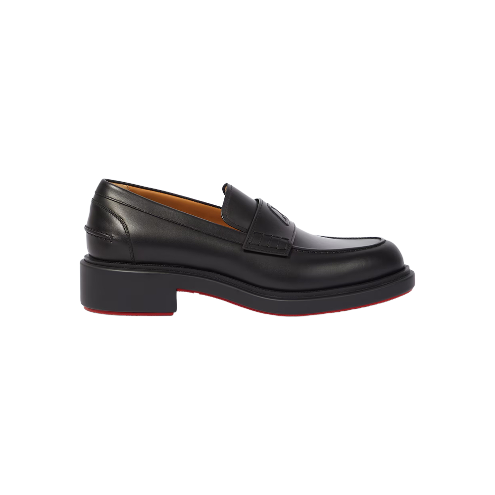 Christian Louboutin Mocasines de Piel con Monograma Preowned